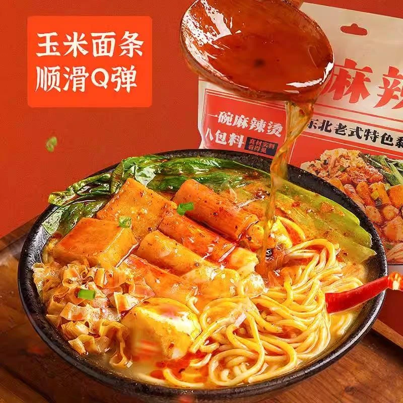 皇饿吗食光说东北黏糊麻辣烫速食老式麻辣拌*速食国货笋0g