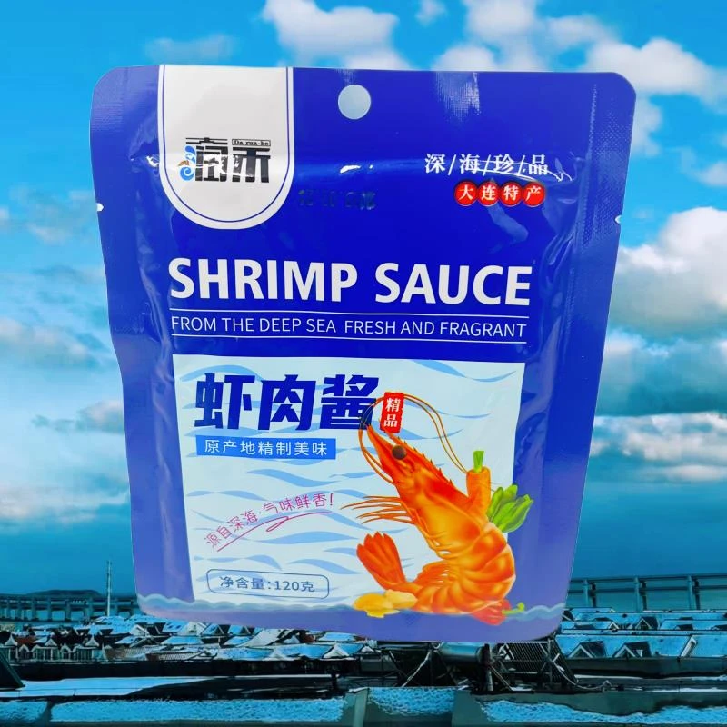 大连特产润禾虾肉酱*袋即食虾酱炒蒸炖蘸拌熟酱方便食用料酱葱1g