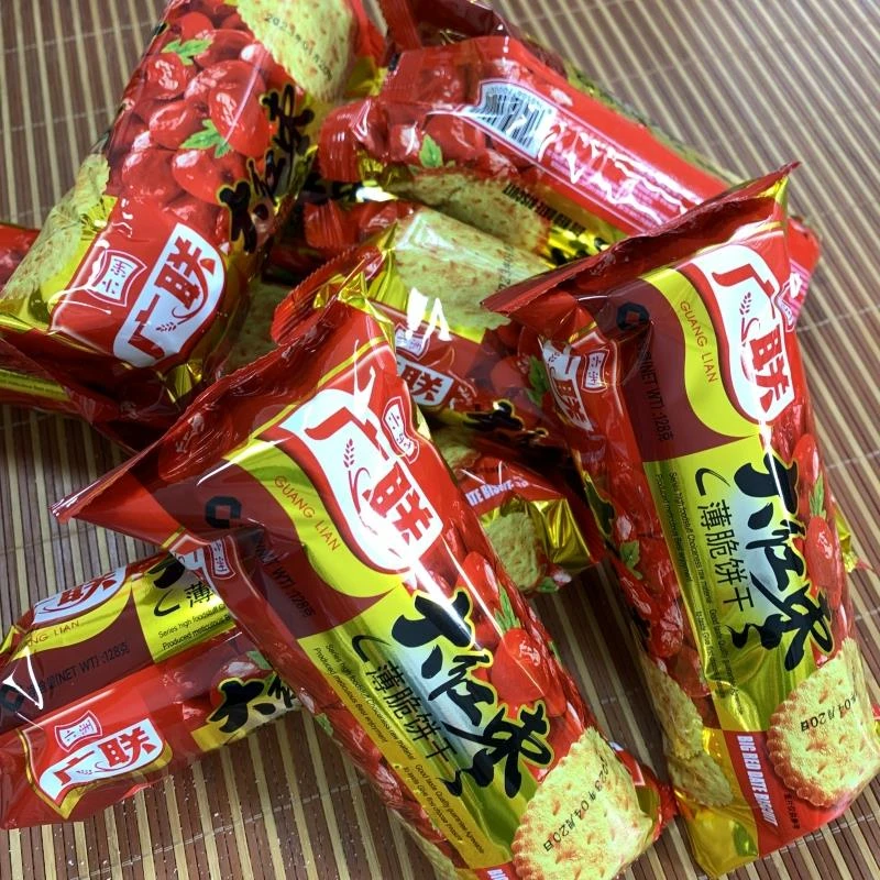 红枣饼干薄脆大红枣口味怀旧休闲零食韧性饼干/袋笋1g