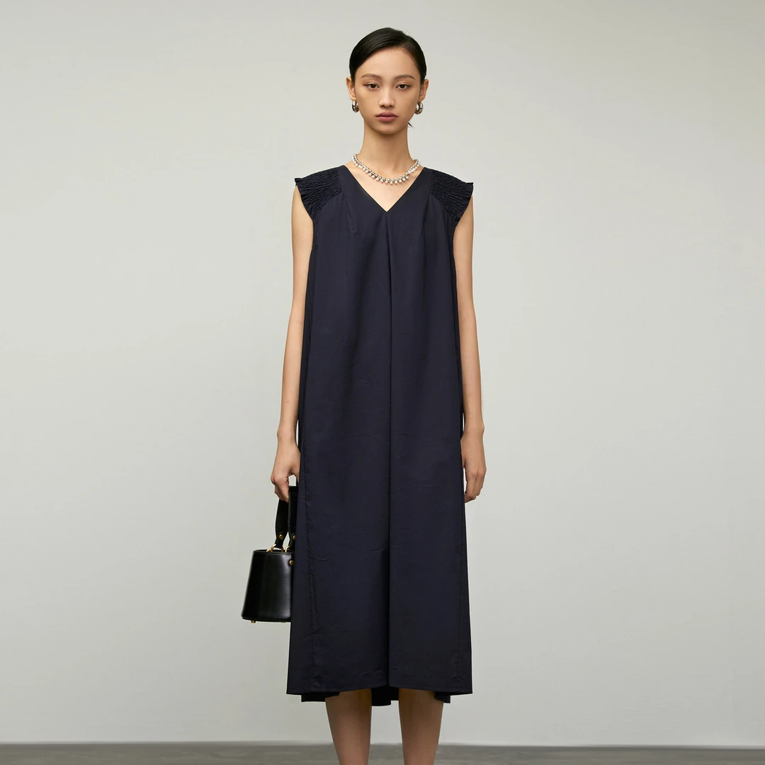 【妍妍专享】宽松设计感高腰显瘦连衣裙