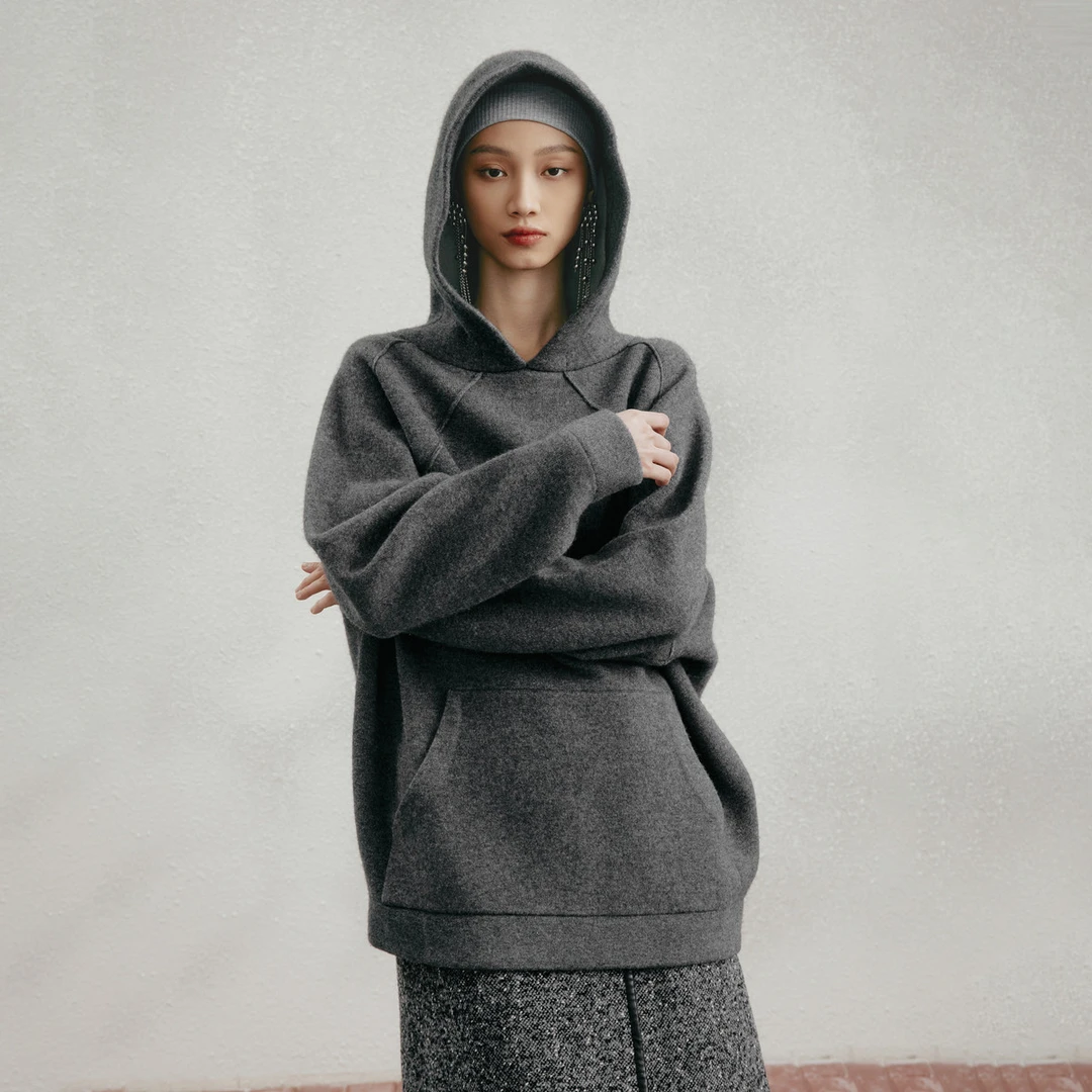 【可可专属】M.TSUBOMI/子苞米冬款混纺宽松舒适简约松弛感长袖开衫