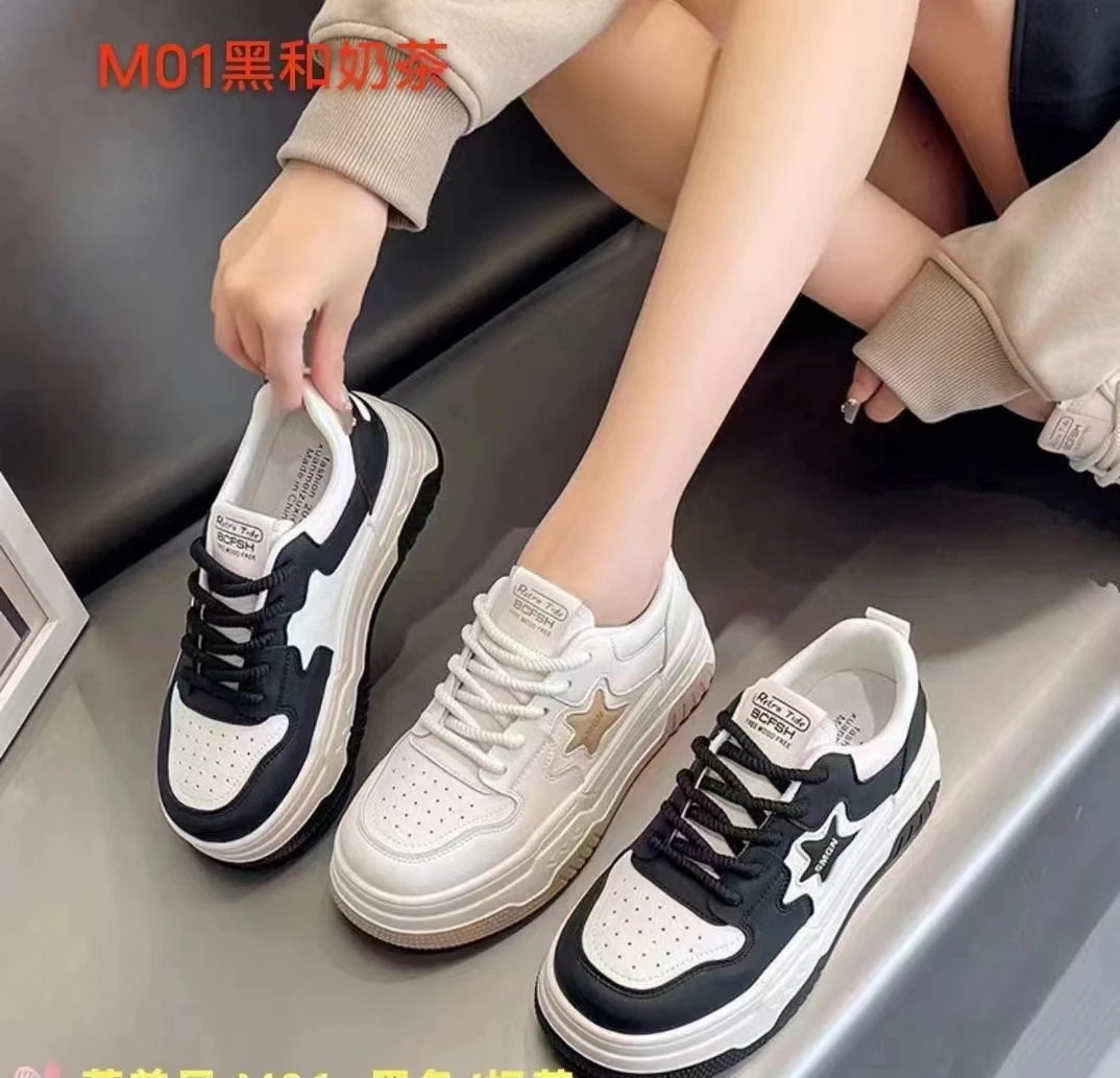潮仕盟↘M01新款春季时尚透气百搭小板鞋