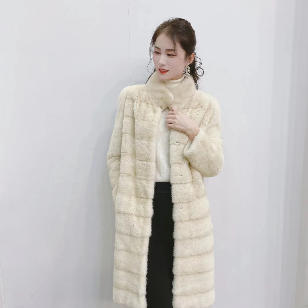 【貂蒂】H87 新款立领水貂外套H87