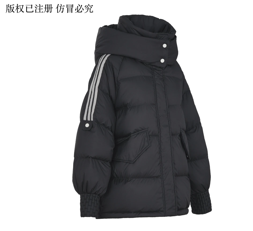 90白鸭绒短款羽绒服2023年冬新款宽松连帽保暖外套TL583Y