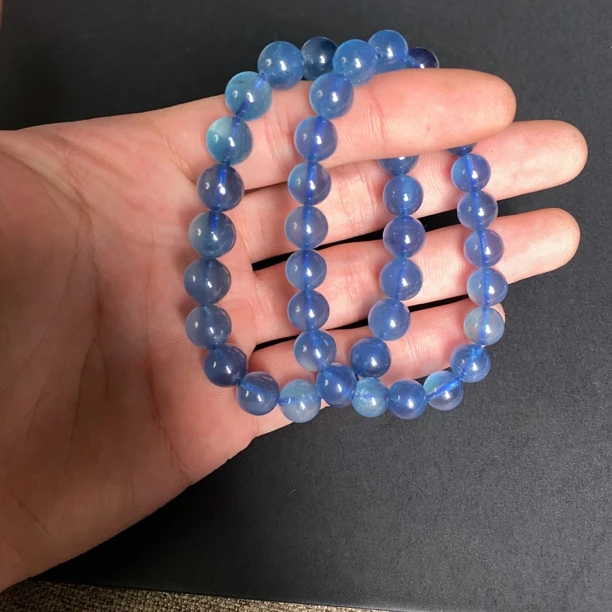 天然辰砂天然辰砂天然朱砂魔鬼蓝海蓝宝手串S233多样性发其一