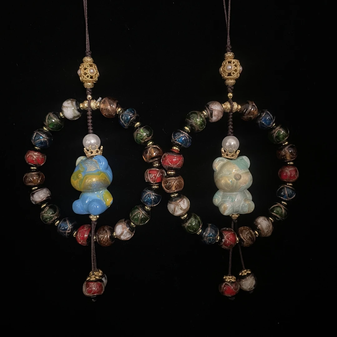 原创琉璃大漆小熊S46多样性发其一时尚