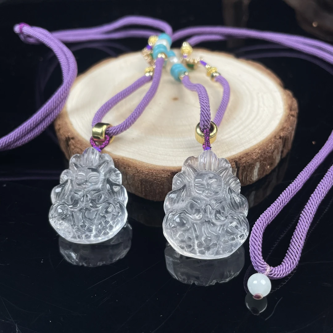 原创设计白水晶凤九吊坠A830多样性发其一