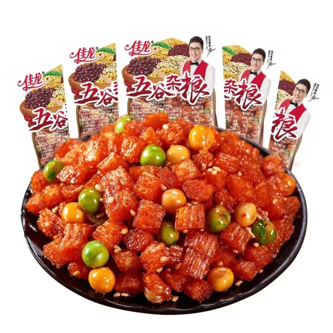 佳龙五谷杂粮辣条小零食独立小包装8090童年怀旧网红辣条面筋嚼劲