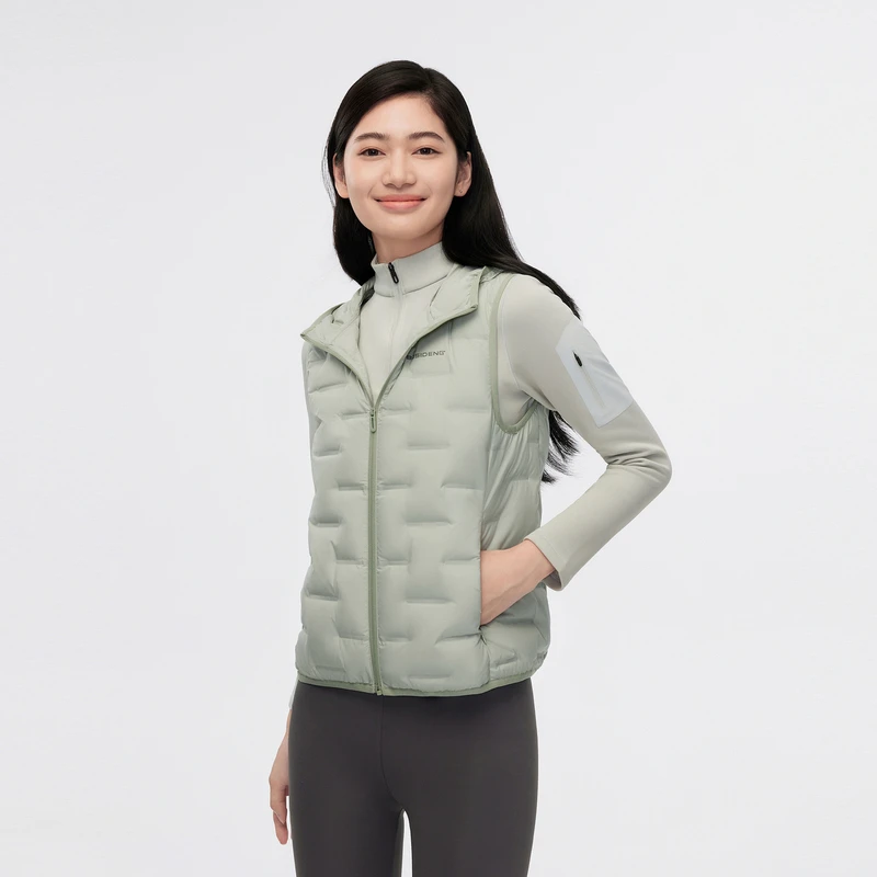 【波司登】24新款女轻薄马甲百搭休闲轻便保暖短鹅绒羽绒服女款