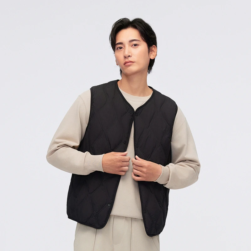 【波司登】24秋冬新款男短款基础百搭羽绒马甲轻暖羽绒服外套