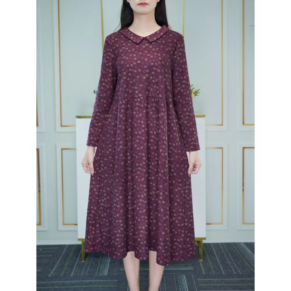 新款高级上档次连衣裙时尚休闲洋气减龄裙子遮肉显瘦胖MM大码女装