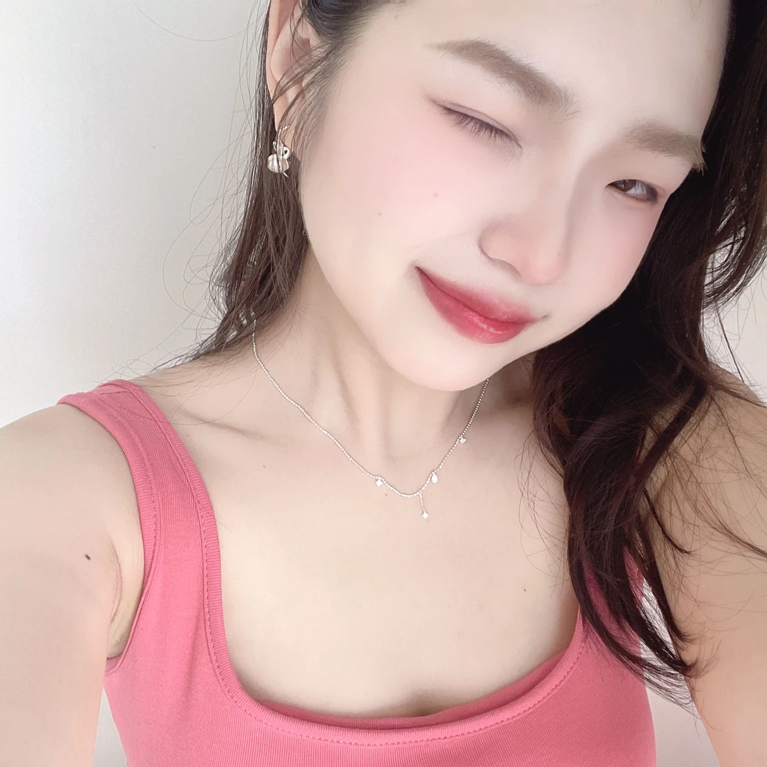 坠链均925银合成锆石 韩ins时尚百搭气质简约 锆石项链精致仙女