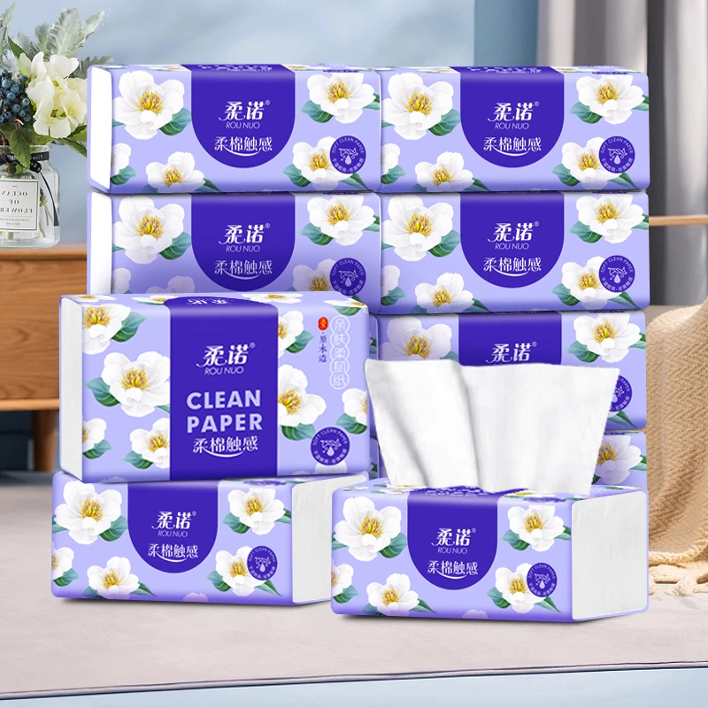 A  抽纸卫生纸加厚餐巾纸客厅实惠家用面巾纸亲肤柔棉抽取式原木