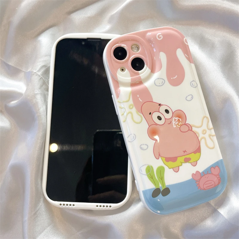 【苹果/华为/小米/oppo/vivo】派大星气垫全包防摔手机壳卡通可爱