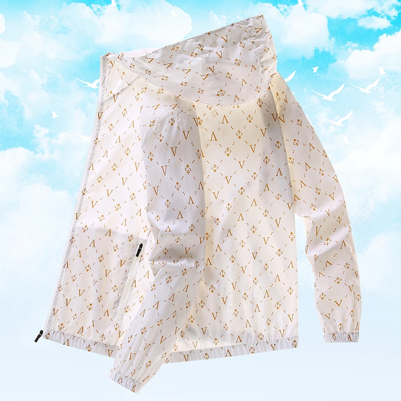 欧版夏季防晒衣男士户外运动休闲防晒服轻薄长袖连帽防紫外线外套