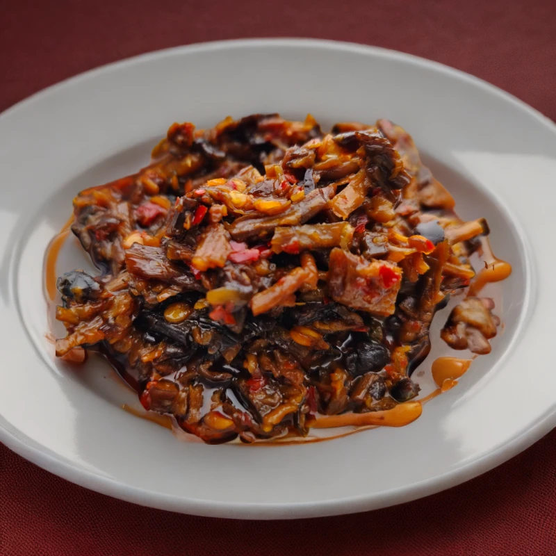 香辣茶树菇下饭酱开盖即食下饭菜咸菜早餐配粥小菜拌面拌饭夹馍