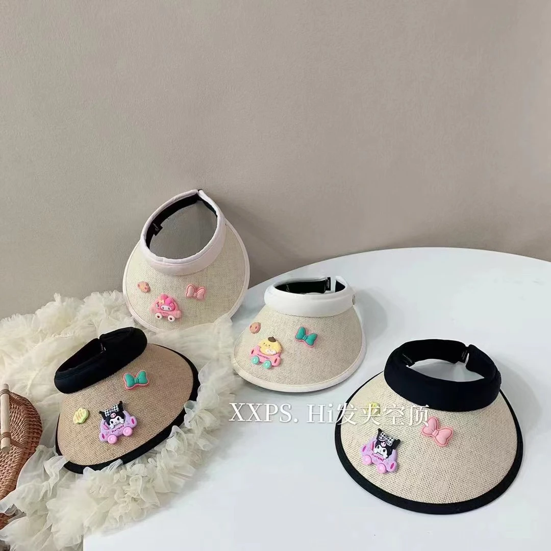 媛媛公主2024夏季女童中大童遮阳防晒帽子54191W005