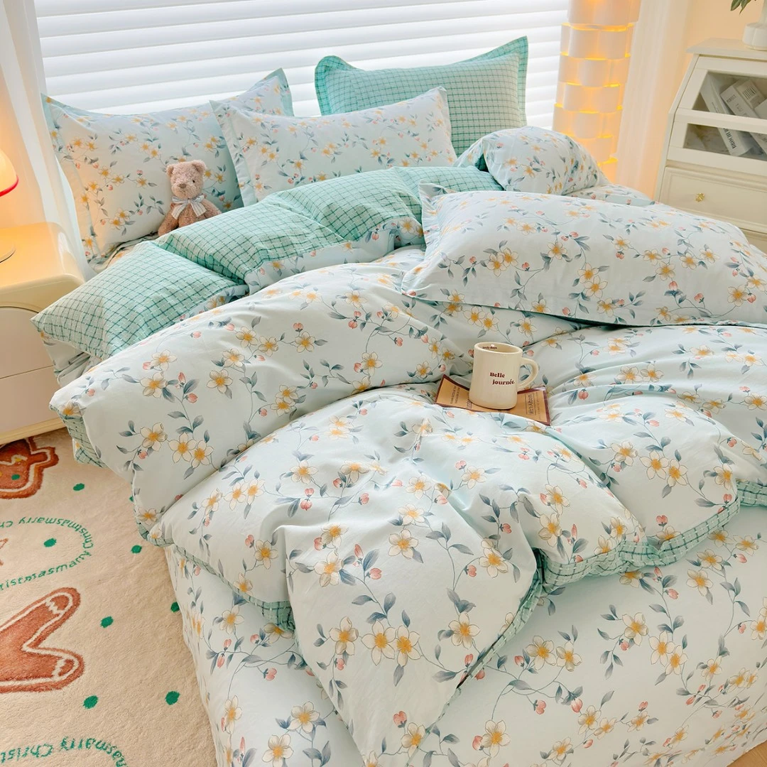 全棉被套单件100%纯棉印花被套单人被单被罩学生宿舍纯棉被套斜纹