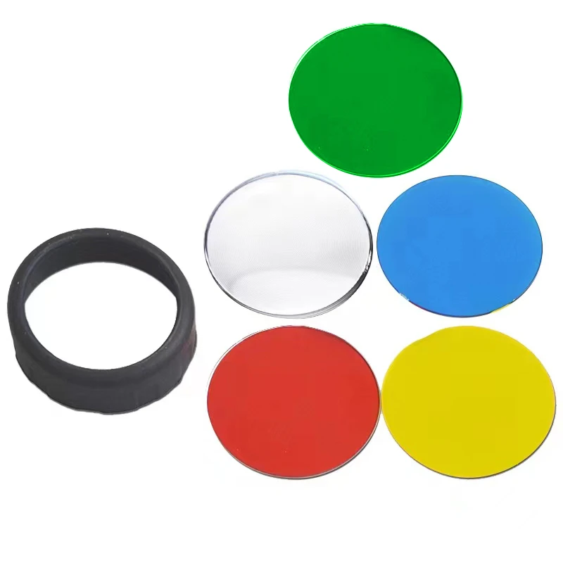 派力德手电专用红黄绿蓝四种颜色镜片+点烟点火镜片