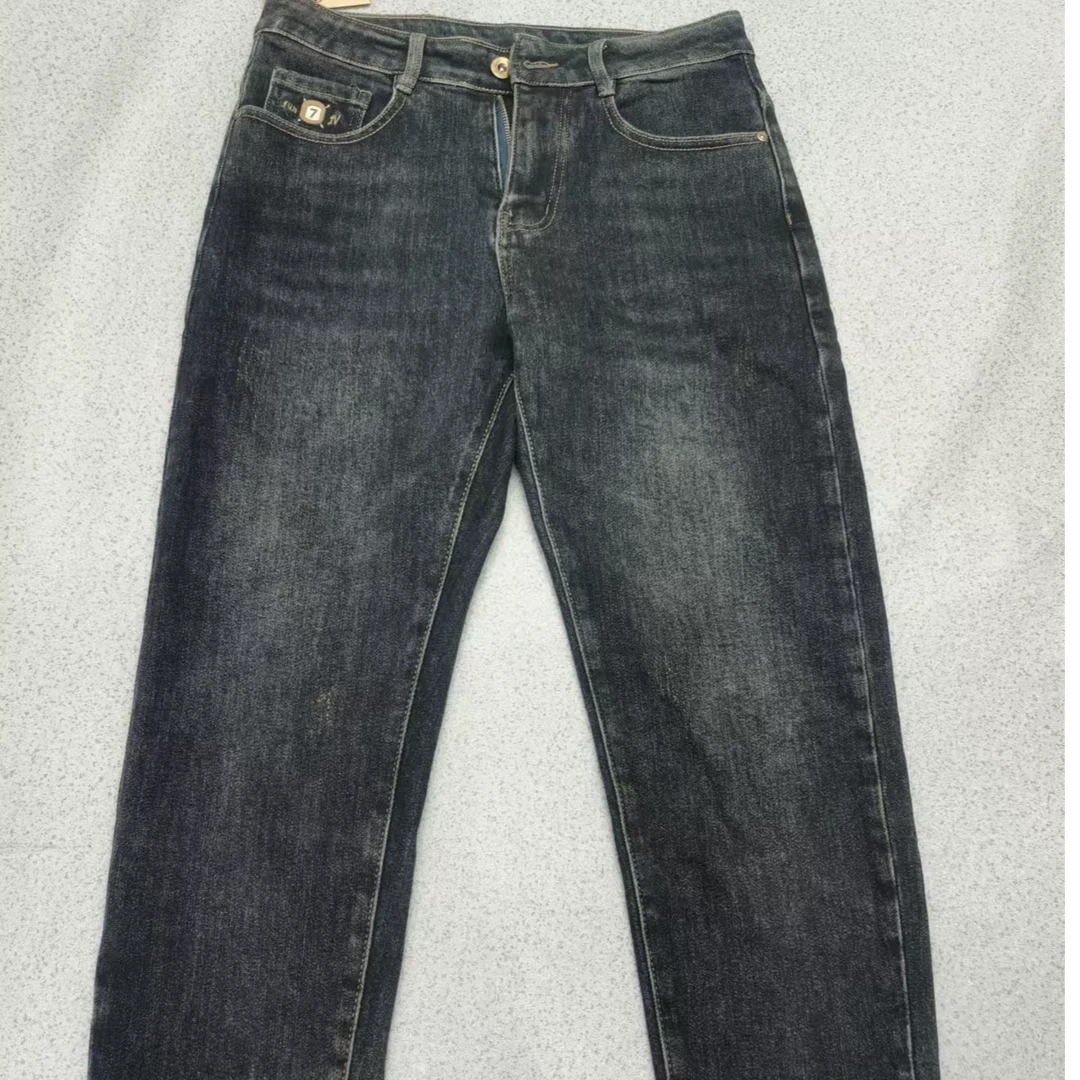 2024年冬季磨毛手抓绒牛仔裤617#