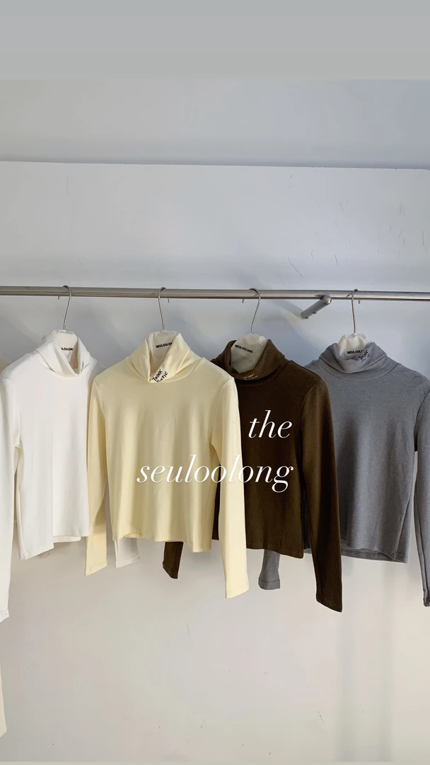 {融化叠穿}简约加厚软糯上衣舒适百搭长袖打底衫