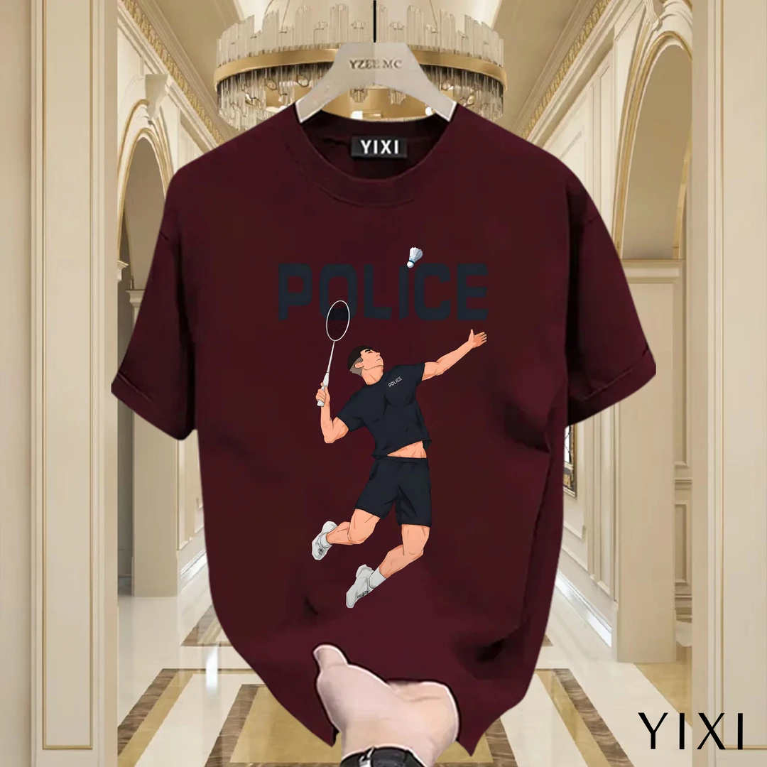 2024夏季重磅纯棉短袖T恤原创爆款运动云毛球印花男女款创意上衣