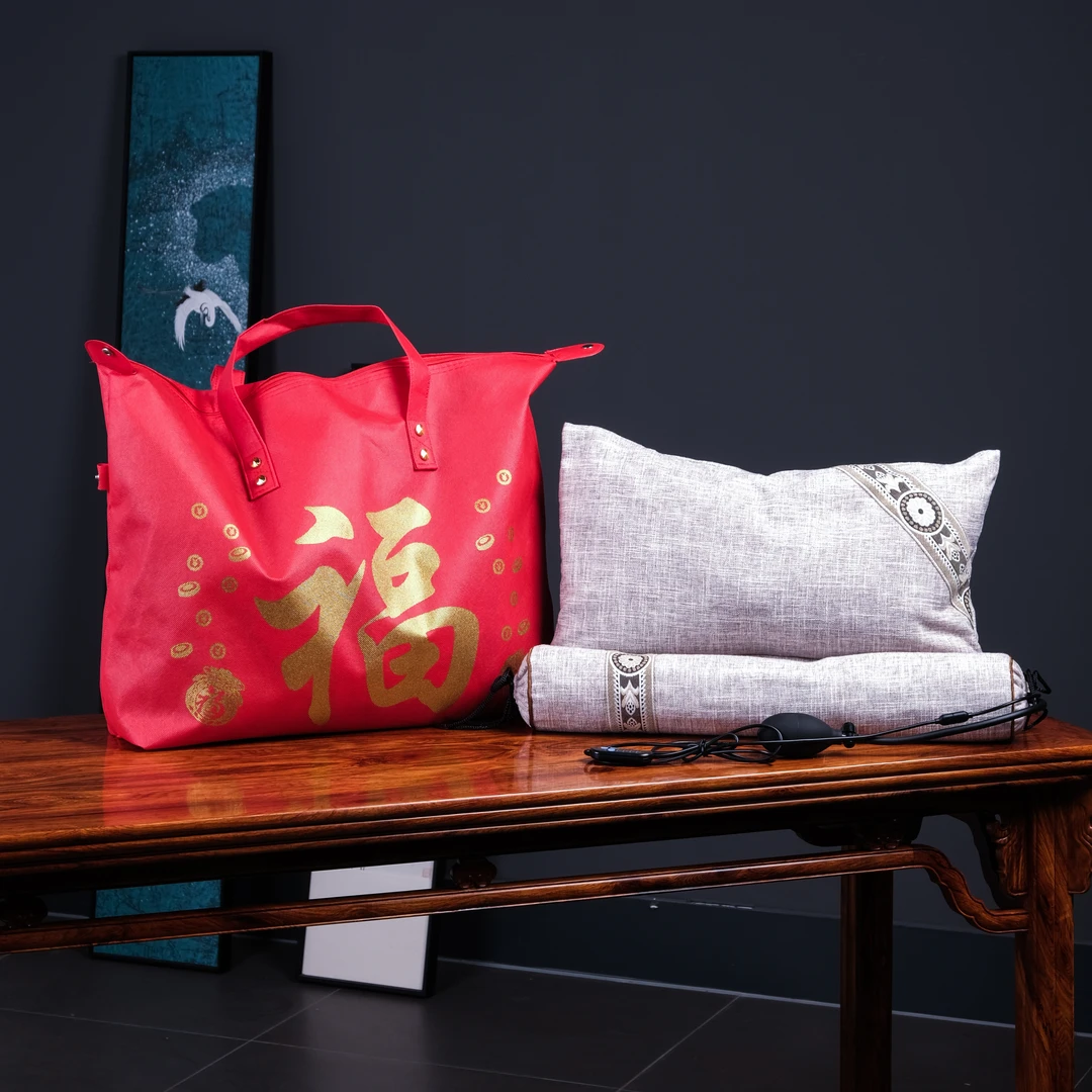 小叶紫檀黄花梨粉末智能安神枕头