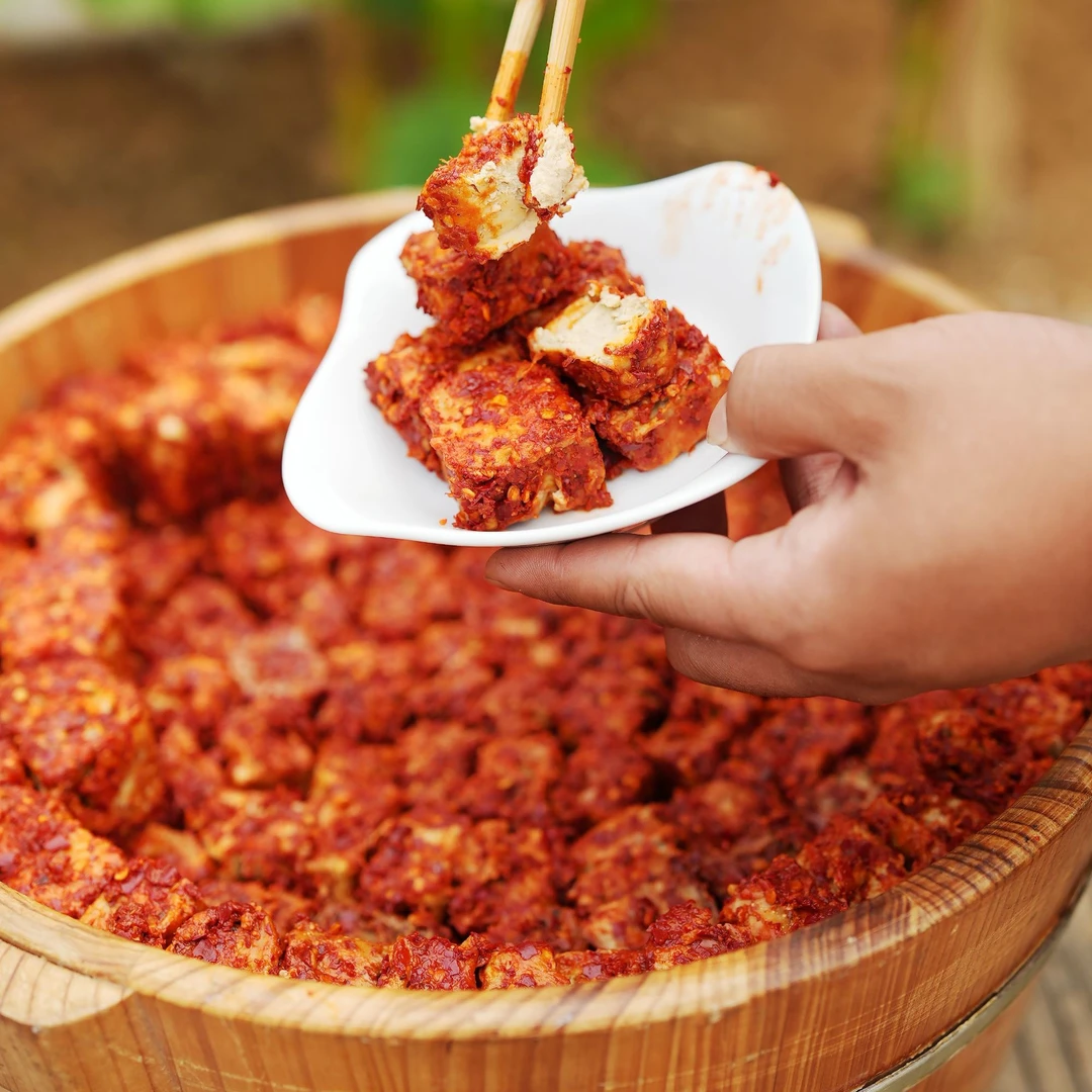 【湖南特产】村民自制豆腐乳  香辣豆腐乳1斤装