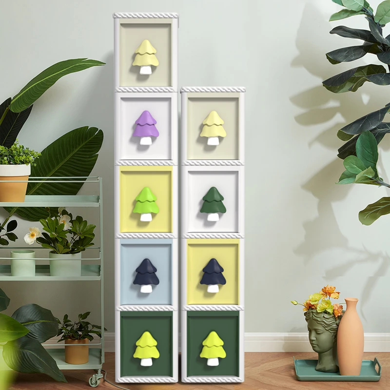 绣川彩色森林缝隙柜客厅夹缝收纳柜卧室化妆室收纳柜超窄厨房靠墙