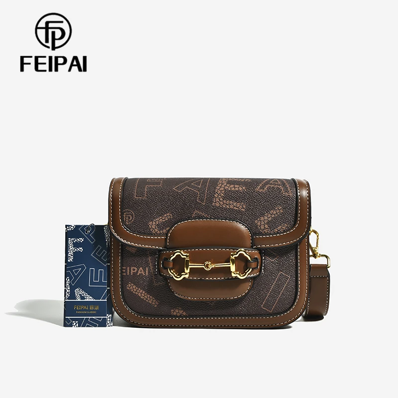 网红气质包包女新款女士单肩包休闲斜挎包马鞍包礼盒装 A0921xh