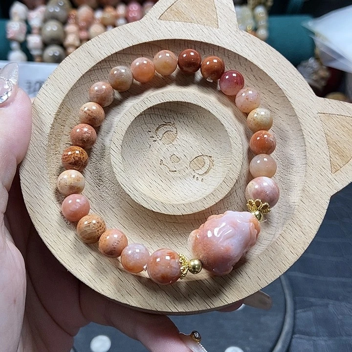 硅化珊瑚(珊瑚玉),未镶嵌3