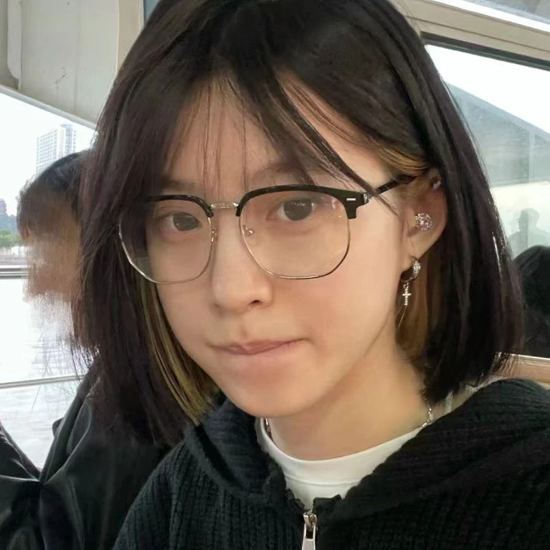 斯文理工近视眼镜女半框可配度数防蓝光辐射学生高颜值平光镜框架