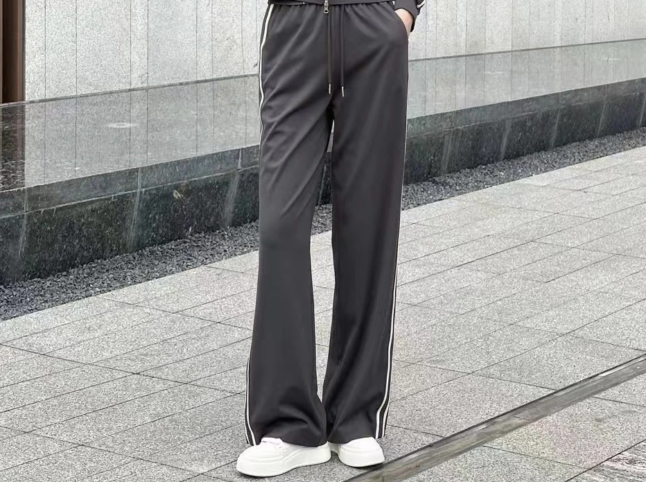 玛丝恩迪显瘦高腰夏季直筒垂感休闲裤直筒裤