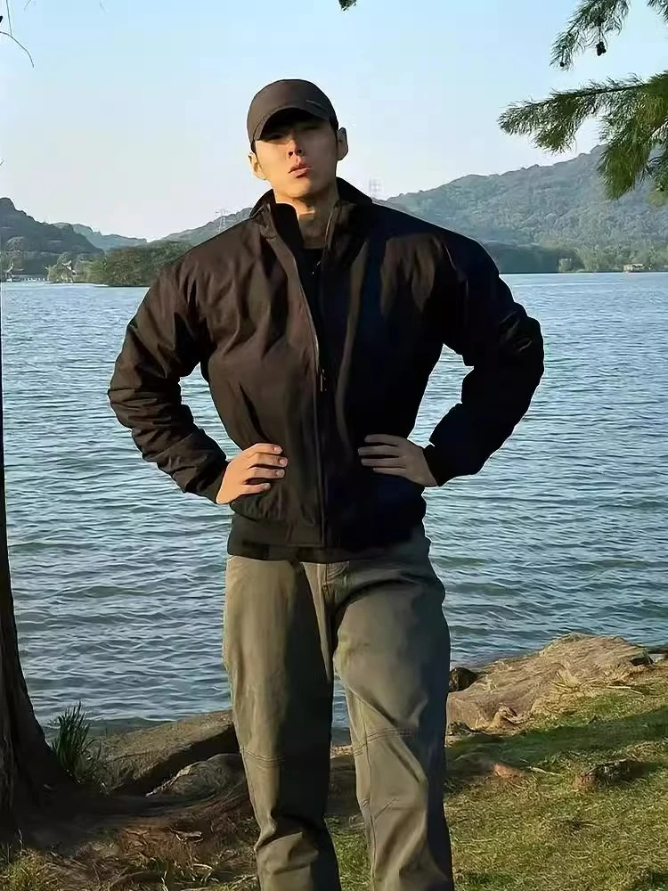 秋冬美式三防教练棉衣工装飞行夹克户外加棉保暖棉服立领休闲外套