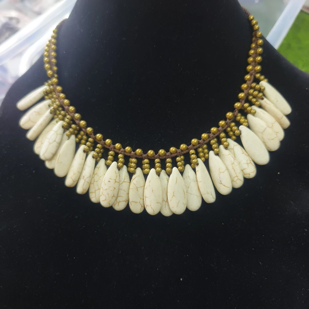 铜项链 民族风手工艺流苏项链编织