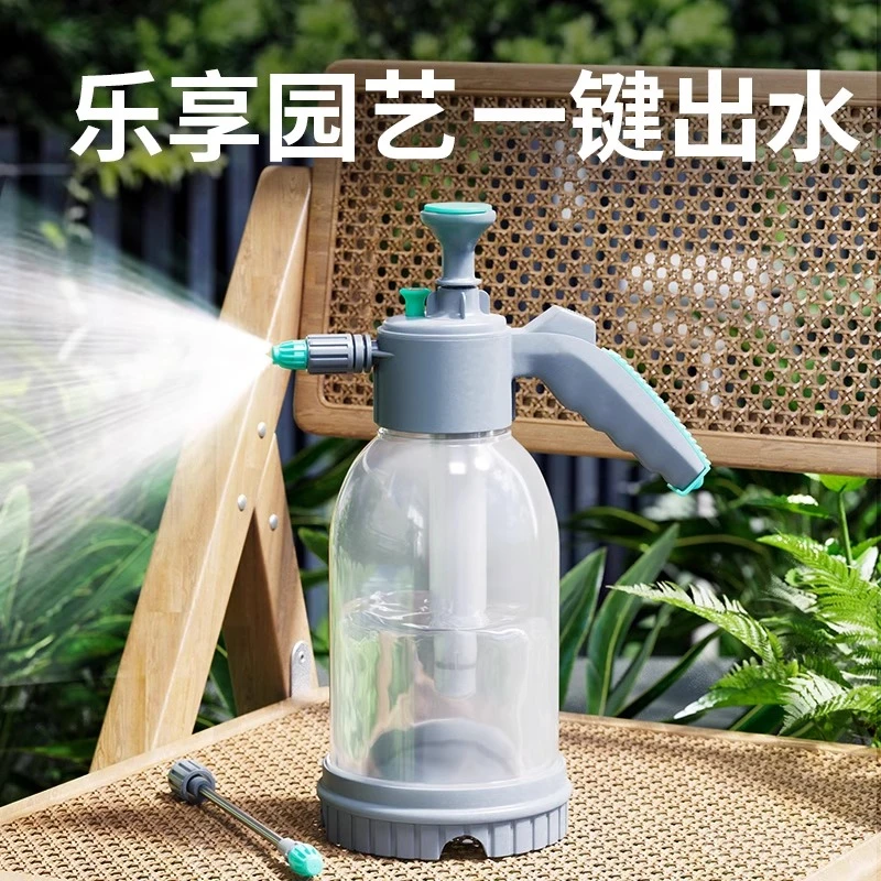 家用浇花水壶加厚气压式量杯清洁玻璃打药喷头喷雾长嘴喷壶喷洒