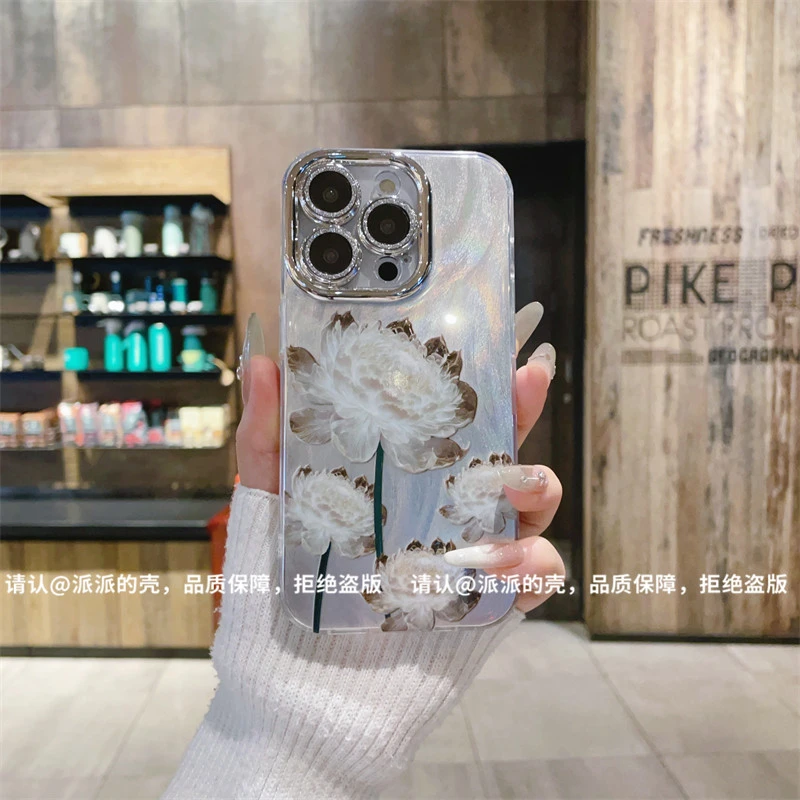 （iPhone11系列）银色精孔羽纱适用iPhone11/11Pro/11ProMax手机壳