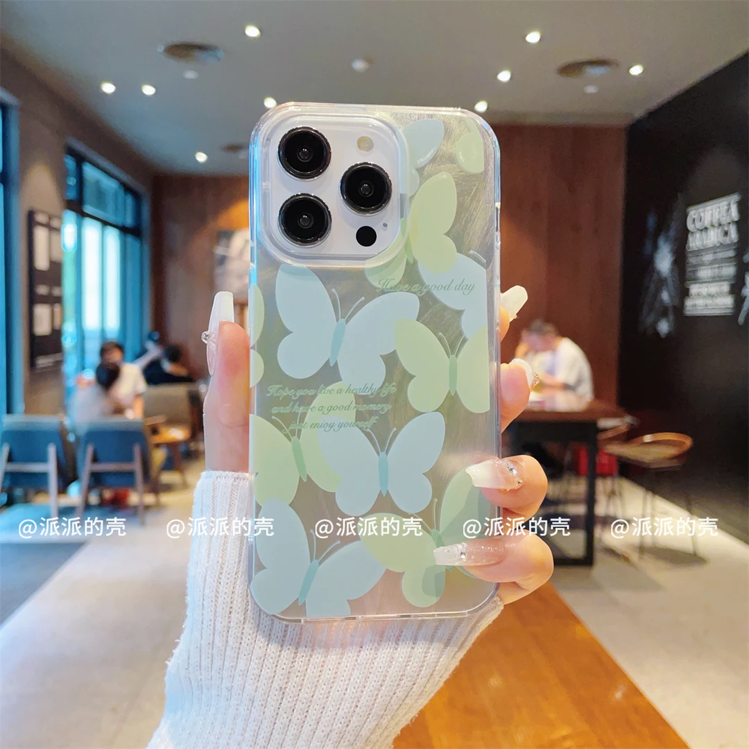 （iPhone14系列）IMD羽纱纹适用iPhone14/14plus/pro/promax手机壳