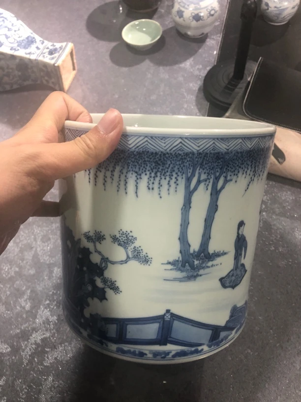 18号商品链接，青花笔筒