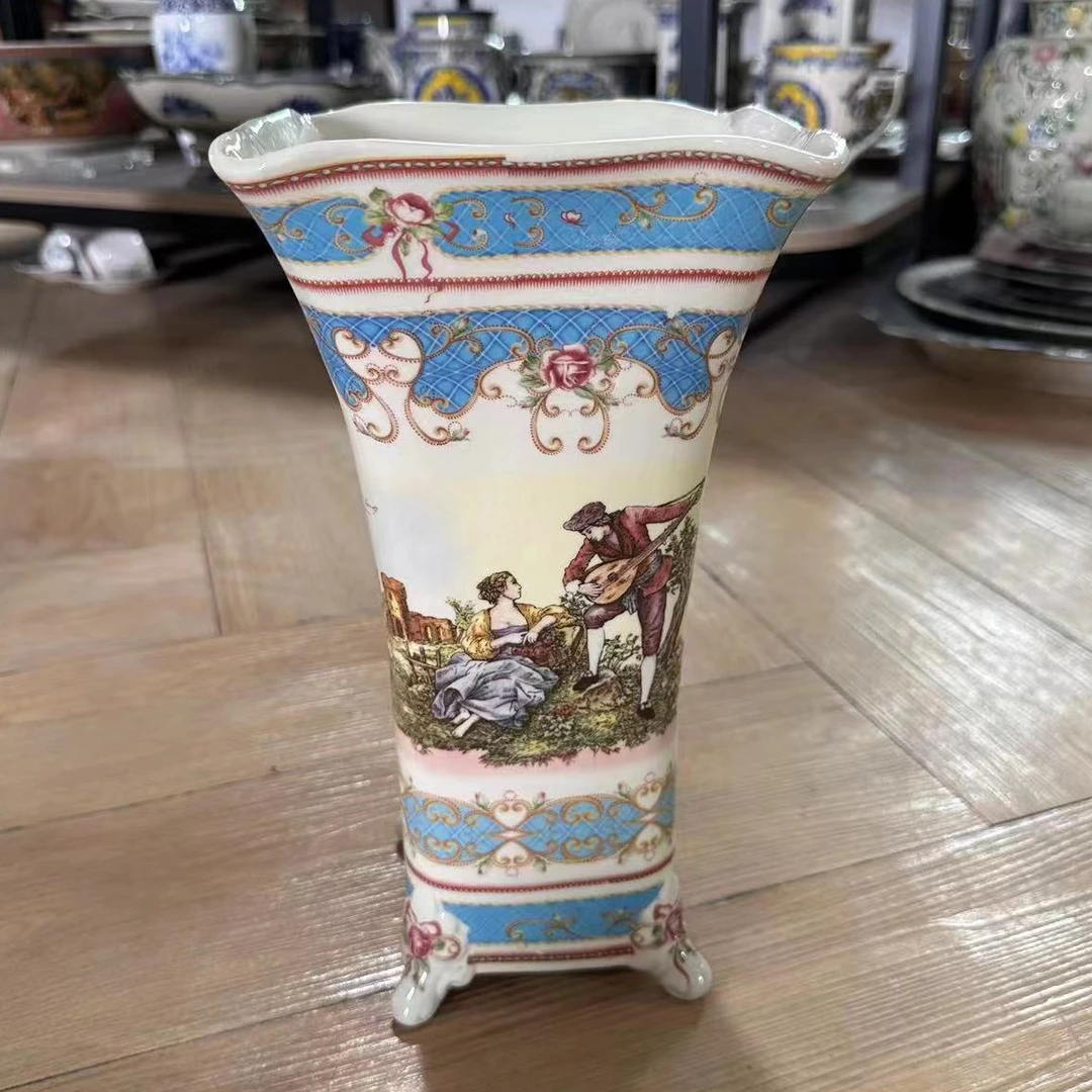 欧洲名画 cz 一等青花系列花瓶