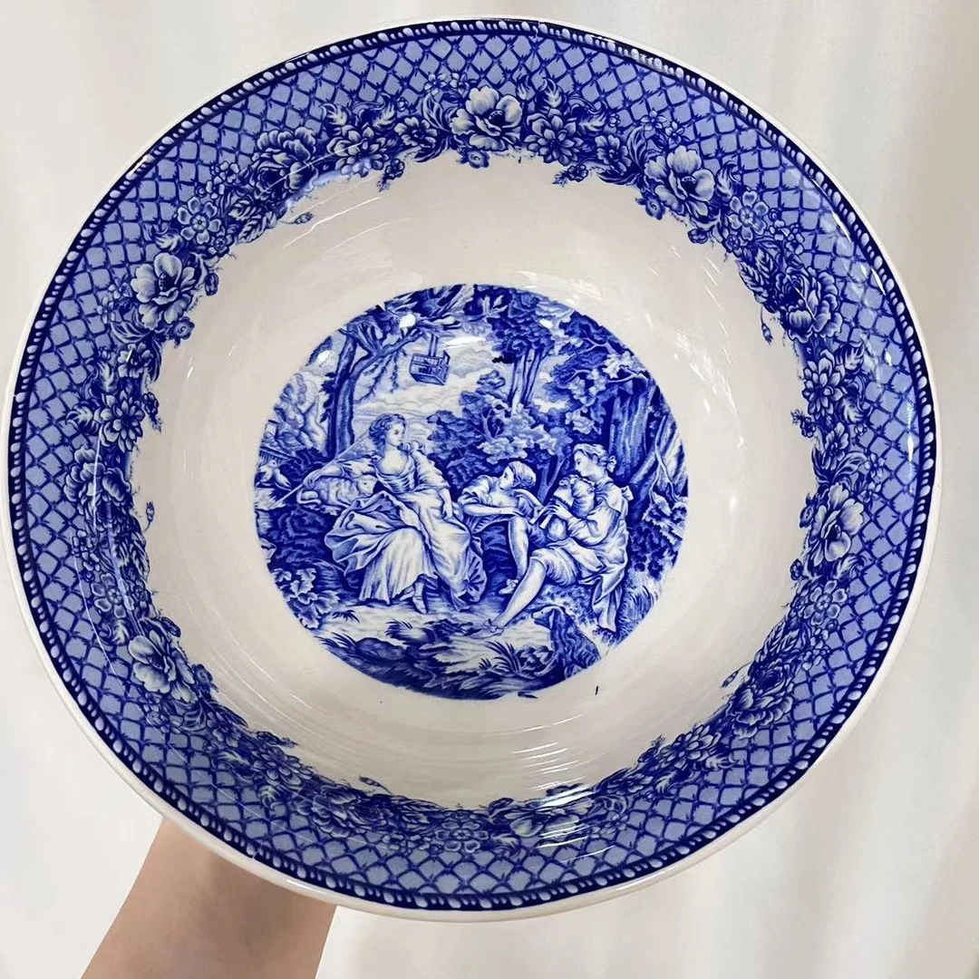 青花系列欧洲名画 cz 面碗碗一等大