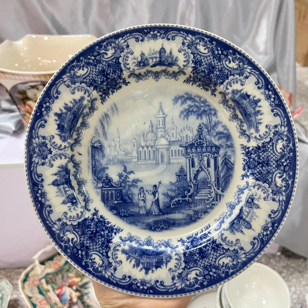 客来涌 cz  圆盘  大 圆盘 白瓷