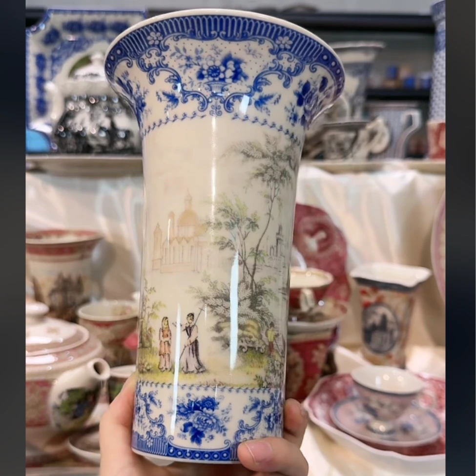 客来涌，cz 欧洲名画 红色系列 花瓶