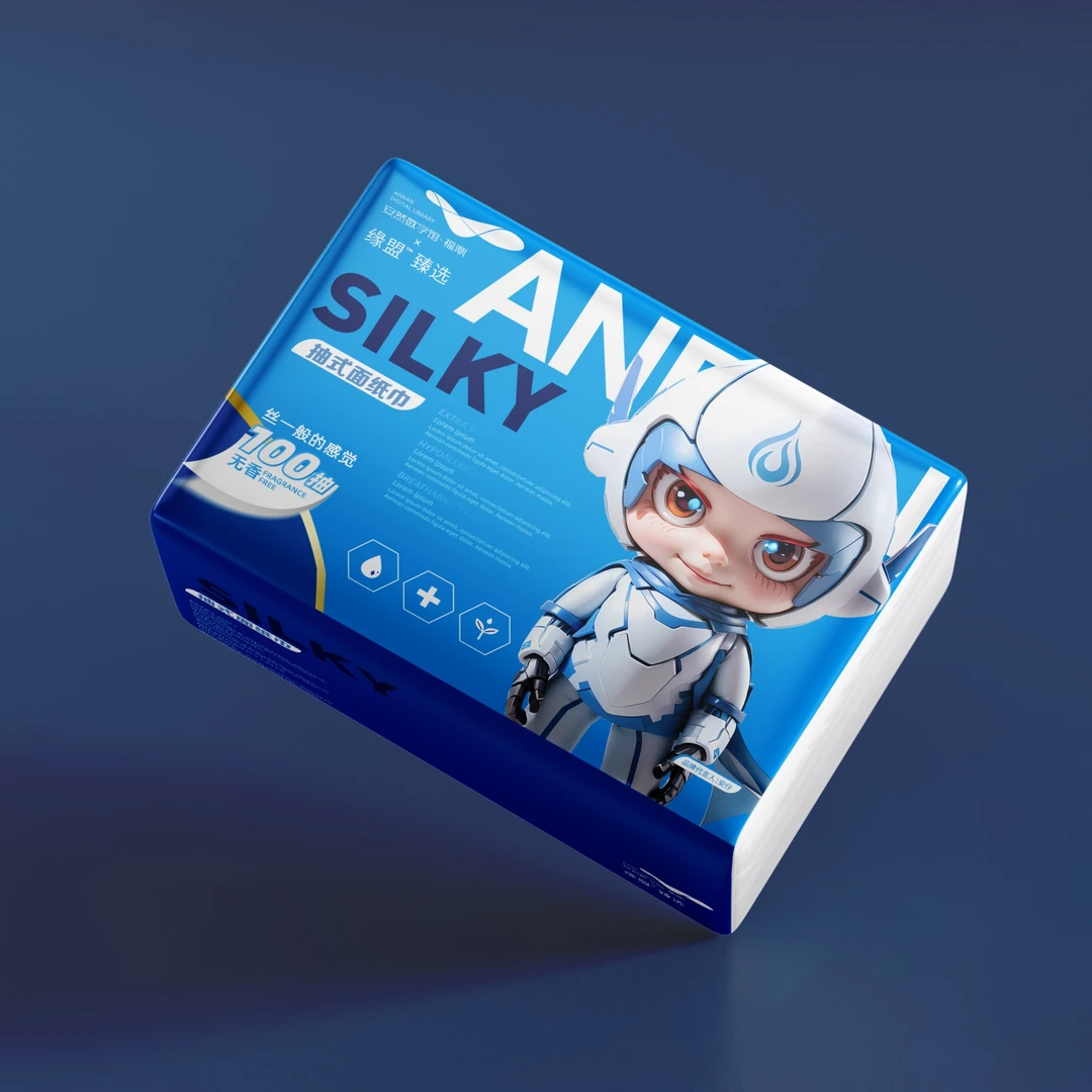 缘盟甄选100抽x10包抽纸巾可湿水家用原生木浆绵柔抽式无香