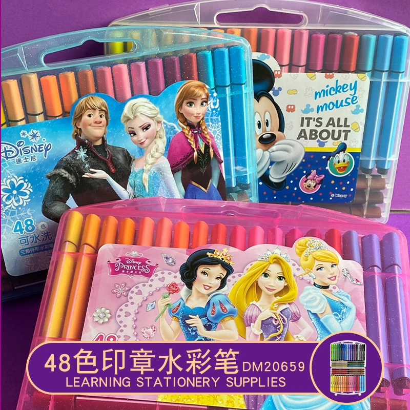 48色三角杆可洗水彩笔DM20659