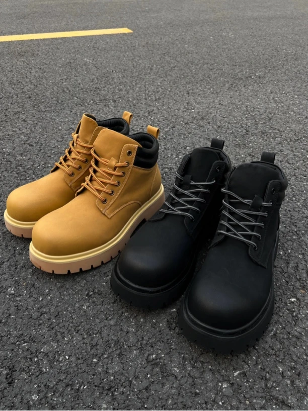 TENG-新款冬季大黄靴设计马丁靴男士潮流百搭时尚工装靴RA-9283