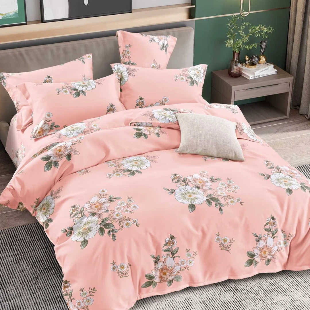 Y【芬香花季】2.5米*2.3米四季斜纹水洗双人加厚亲肤透气裸睡床单