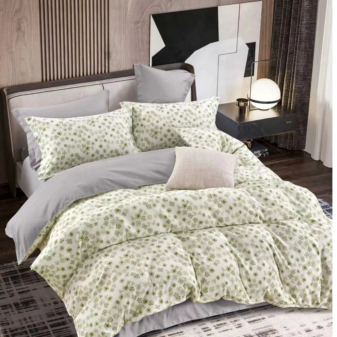 Y【花塘锦现】2米*2.3米春夏款A类有氧提花双层纱四季柔软透气床单