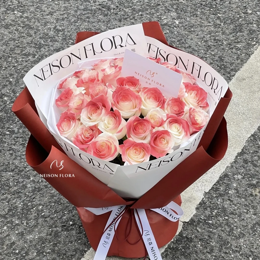 【3.8女神节花束】网红阿玛尼唇红玫瑰鲜花花束鲜花同城配送附近上