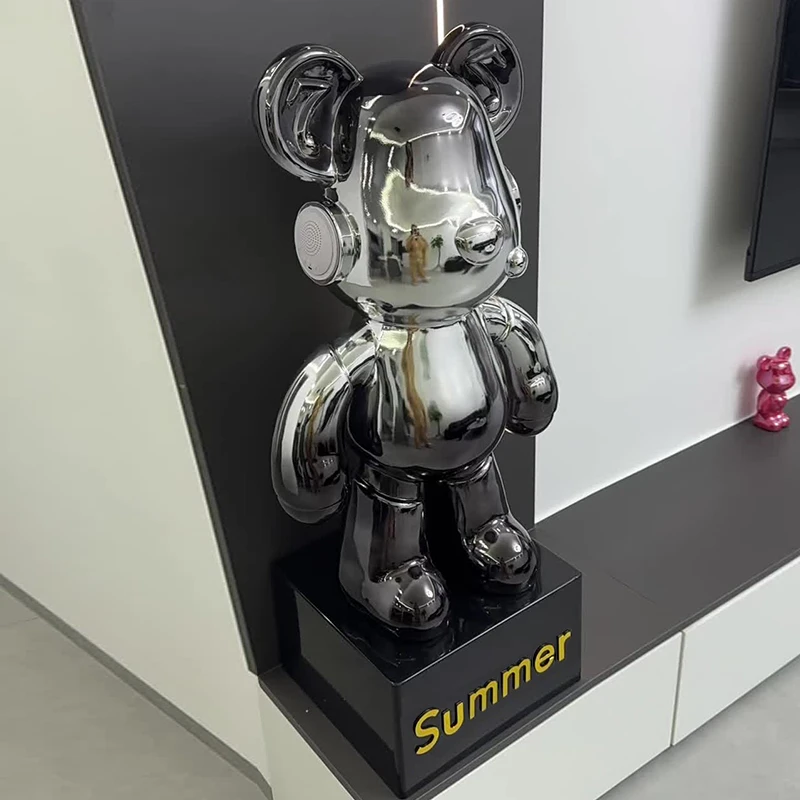 轻奢暴力熊客厅大型落地摆件电视柜网红创意存钱罐现代装饰品家居